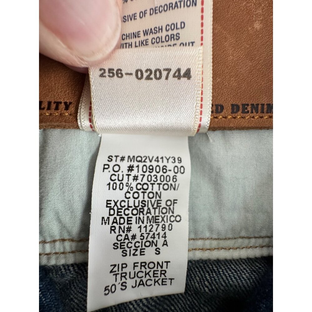 NWOT True Religion Denim 2012 Trucker Jacket S 50s Style Zip Classic American - Picture 8 of 14